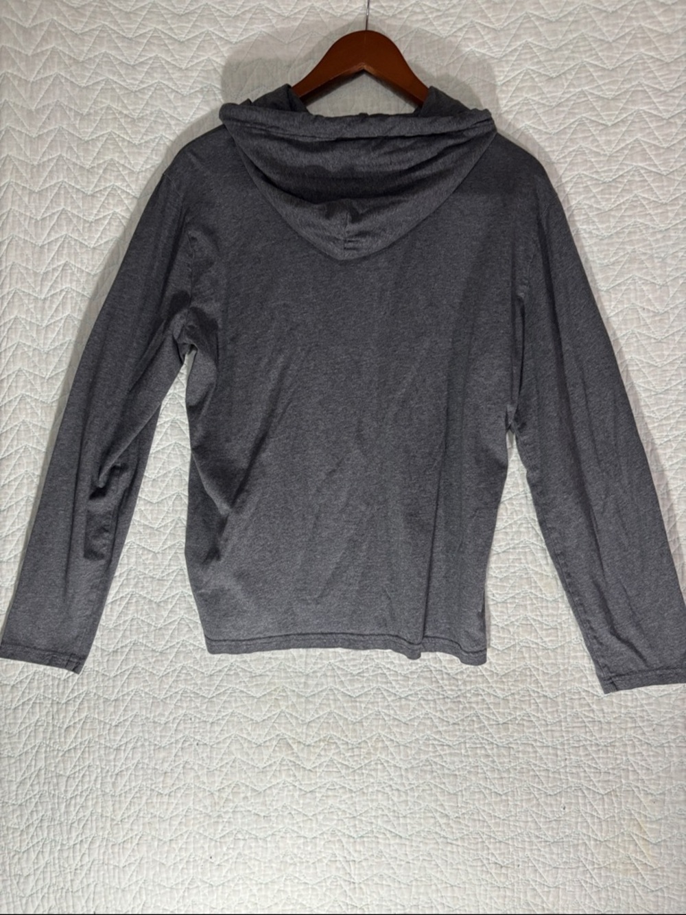 Polo by Ralph Lauren Charcoal Hooded Long-Sleeve Shirt Big Striped Pony Logo - Picture 4 of 4